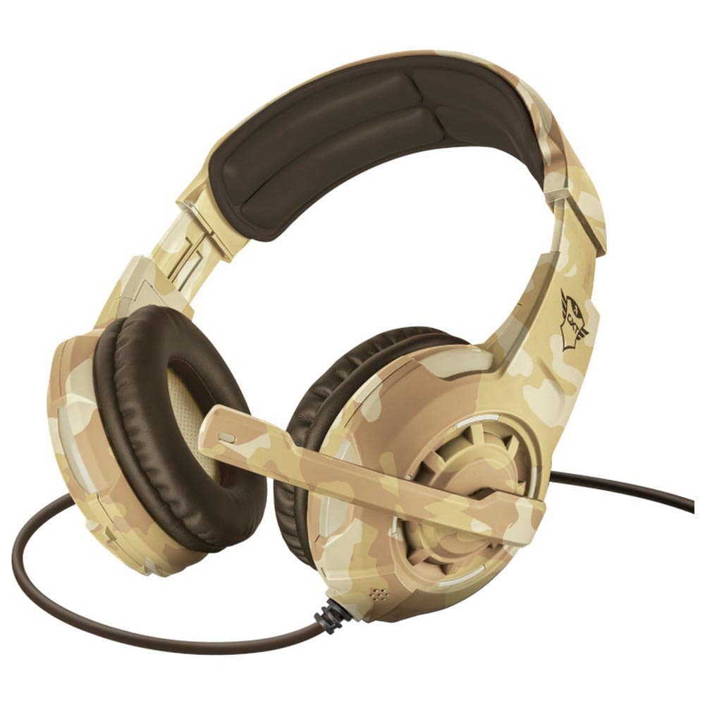 AUDIFONOS TRUST GAMING MICROFONO 3.5MM CAMO BEIGE - GXT 310D RADIUS