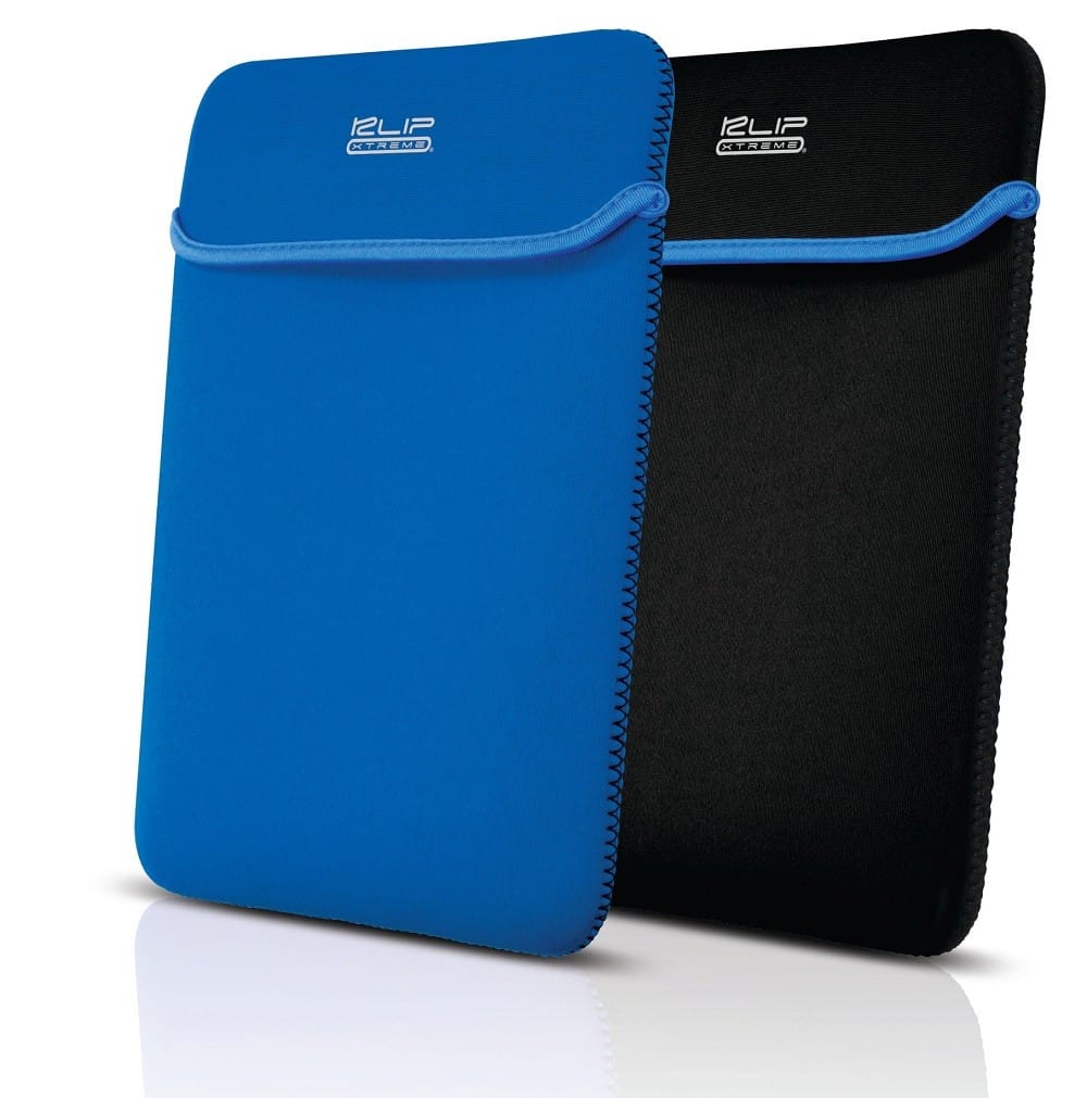 FUNDA PARA LAPTOP HASTA 15.6 PULGADAS REVERSIBLE NEGRO/AZUL