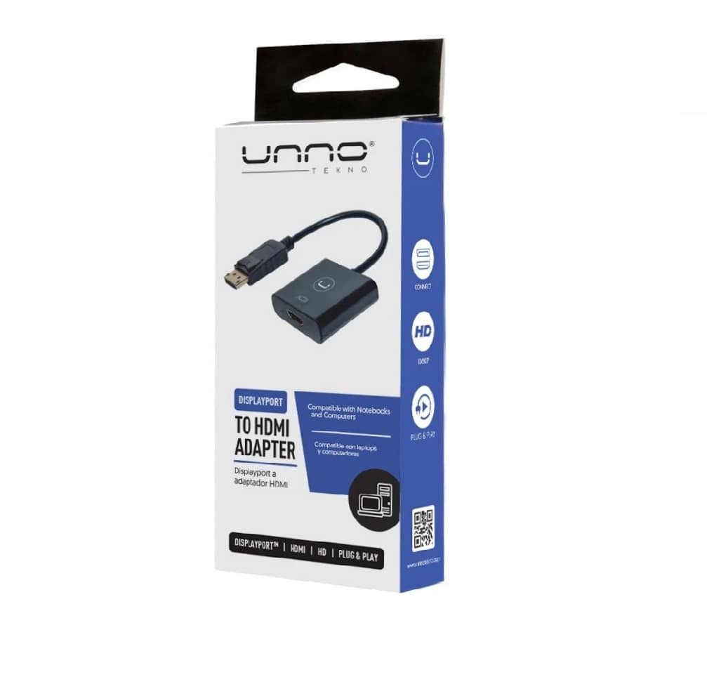 ADAPTADOR DISPLAY PORT MACHO A HDMI HEMBRA