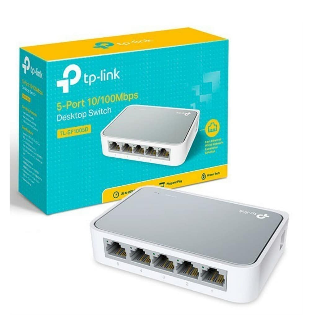 SWITCH DE 5 PUERTOS 10/100/1000 PARA MONTAJE DE ESCRITORIO TP-LINK