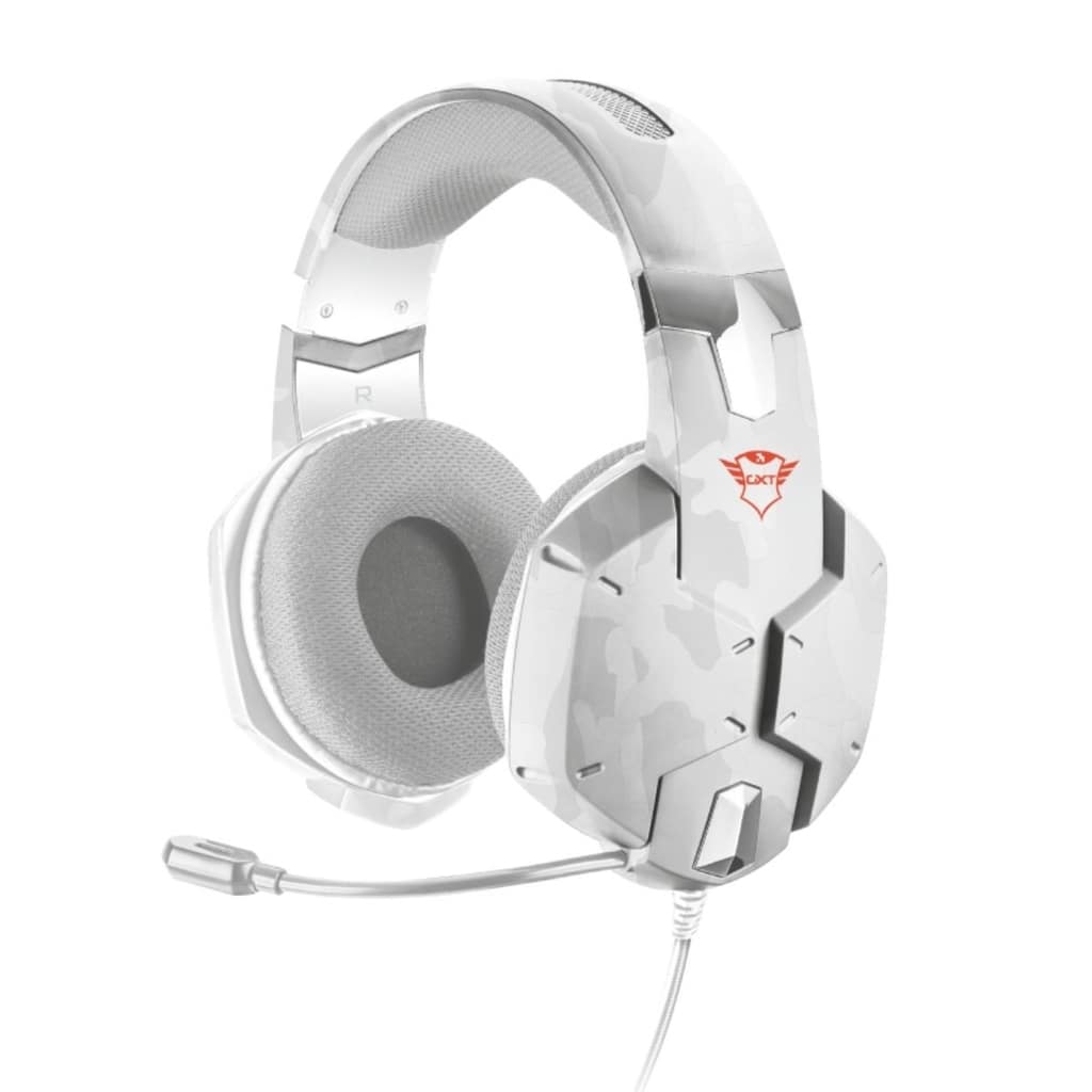 AUDIFONOS TRUST GAMING MICROFONO 3.5MM CAMO BLANCO - GXT 322W CARUS