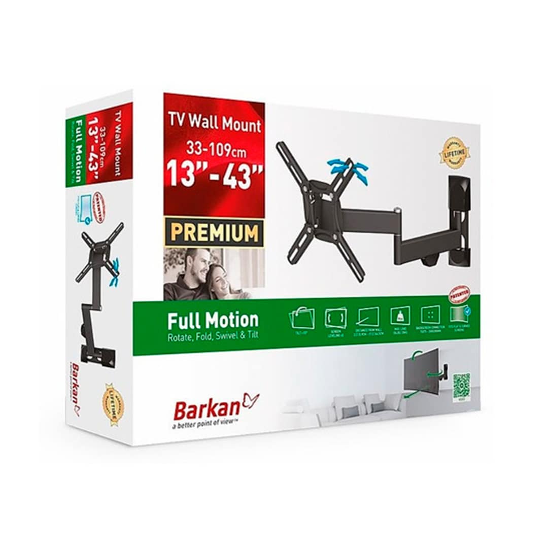 BARKAN BASE  INCLINADA Y GIRATORIA  13" A 43" 40KG