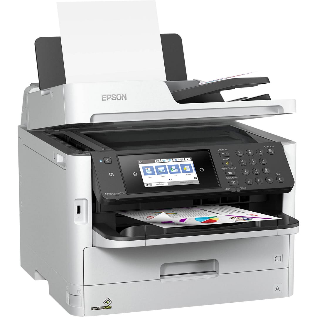EPSON MULTIFUNCIONAL A COLOR WORKFORCE PRO WF-C5710 WIFI, USB, PUERTO DE RED, FAX INCLUIDO - C11CG03301