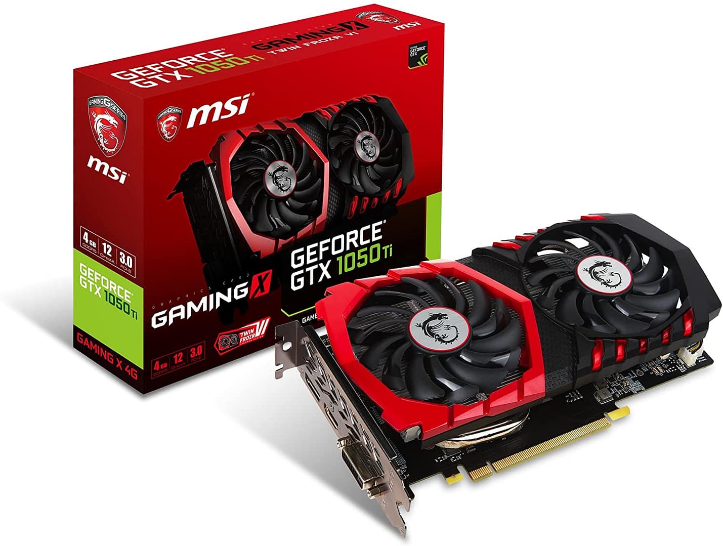 MSI TARJETA DE VIDEO GEFORCE GTX 1050 TI 4GT OC 4GB GDDR5 GAMING X