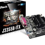 TARJETA MADRE ASROCK J3355B-ITX CPROC INTEL DUALCORE 2 DDR3 1866 SODIMM 2 SATA 3 USB3.0 1 PCIE 2.0 HDMI 01