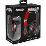 AUDIFONOS UNNO TEKNO URBAN BLUETOOTH 5.0 MANOS LIBRES ROJO 01