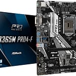 TARJETA MADRE ASROCK B365M PRO4-F/ PROC INTEL CORE 9G/ 8G SOCK 1151/ DDR4 2666/ SATA 3/ 1XULTRA M.2/ 7XUSB 3.1