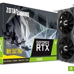 TARJETA VIDEO ZOTAC GEFORCE RTX 2060/ 6GB 192 BIT/ GDDR6/ PCIe X8/ DVI-D/ HDMI