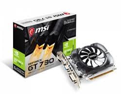 TARJETA VIDEO MSI GEFORCE GT730 2GB DDR3 128BIT DX12 PCI-e/ VGA/ DVI/ HDMI