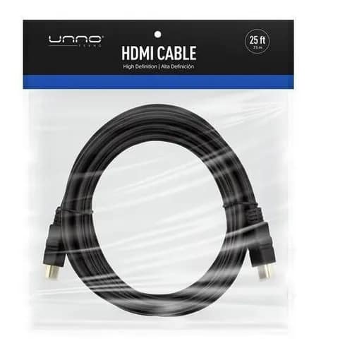 CABLE HDMI 7.5 MTS UNNO TEKNO V1.4 1080p 3D NEGRO