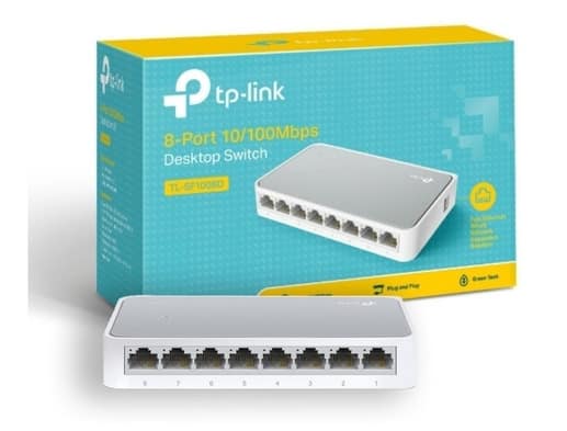 SWITCH DE 8 PUERTOS 10/100 PARA MONTAJE DE ESCRITORIO TP-LINK