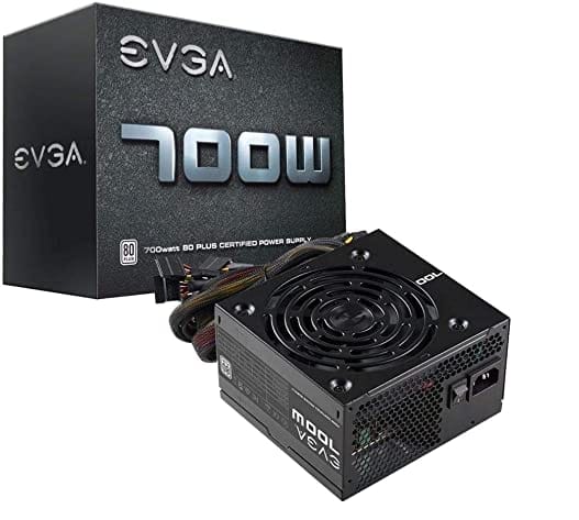 FUENTE PODER EVGA 700W BR 80 PLUS BRONZE ATX 100-BR-0700-K1