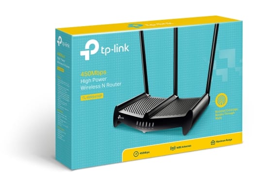 ROUTER TP-LINK WR941HP N450MBPS 2.4GHz 4PTOS LAN 1PTO WAN 10/100 3 ANTENAS 802.11NBG