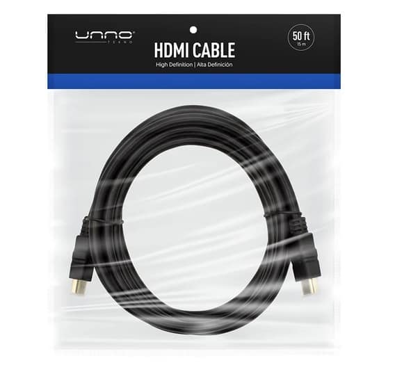 CABLE UNNO TEKNO CB4150BK HDMI - HDMI   15 MT NEGRO