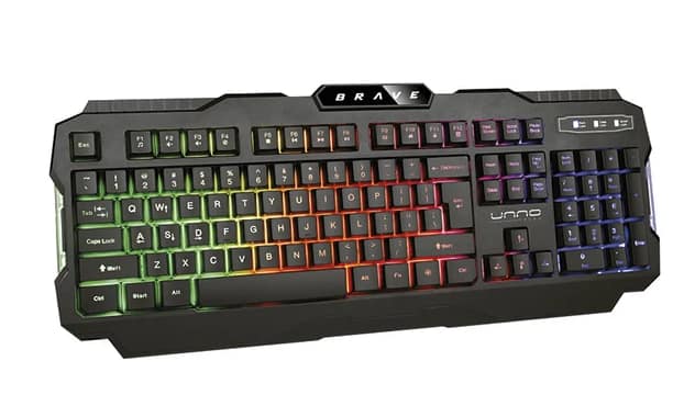 TECLADO USB GAMING BRAVE UNNO TEKNO