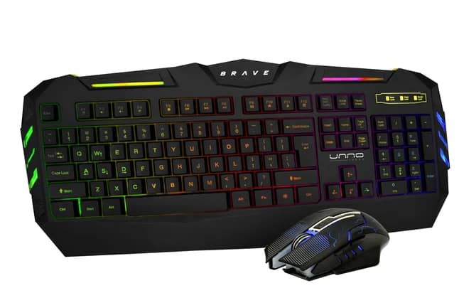 COMBO DE TECLADO Y MOUSE BRAVE UNNO TEKNO