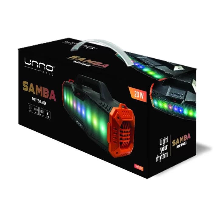 CORNETAS UNNO TEKNO SAMBA PARTY BT NEGRO/NARANJA - SP9367OR