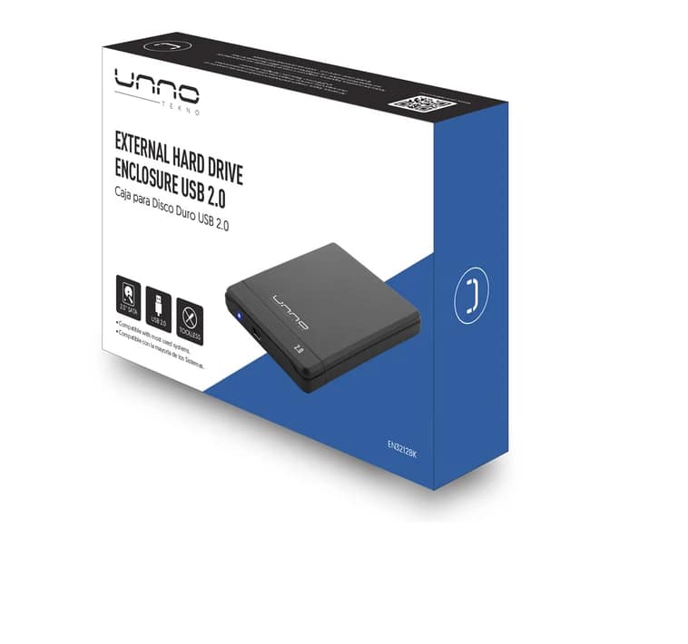 CAJA/CASE  PARA DISCO DURO UNNO TEKNO 2.0