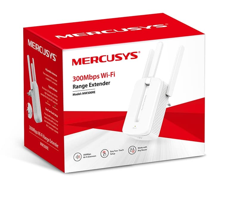 EXTENSOR DE COBERTURA WIFI 300MBPS MERCUSYS MW300RE-B